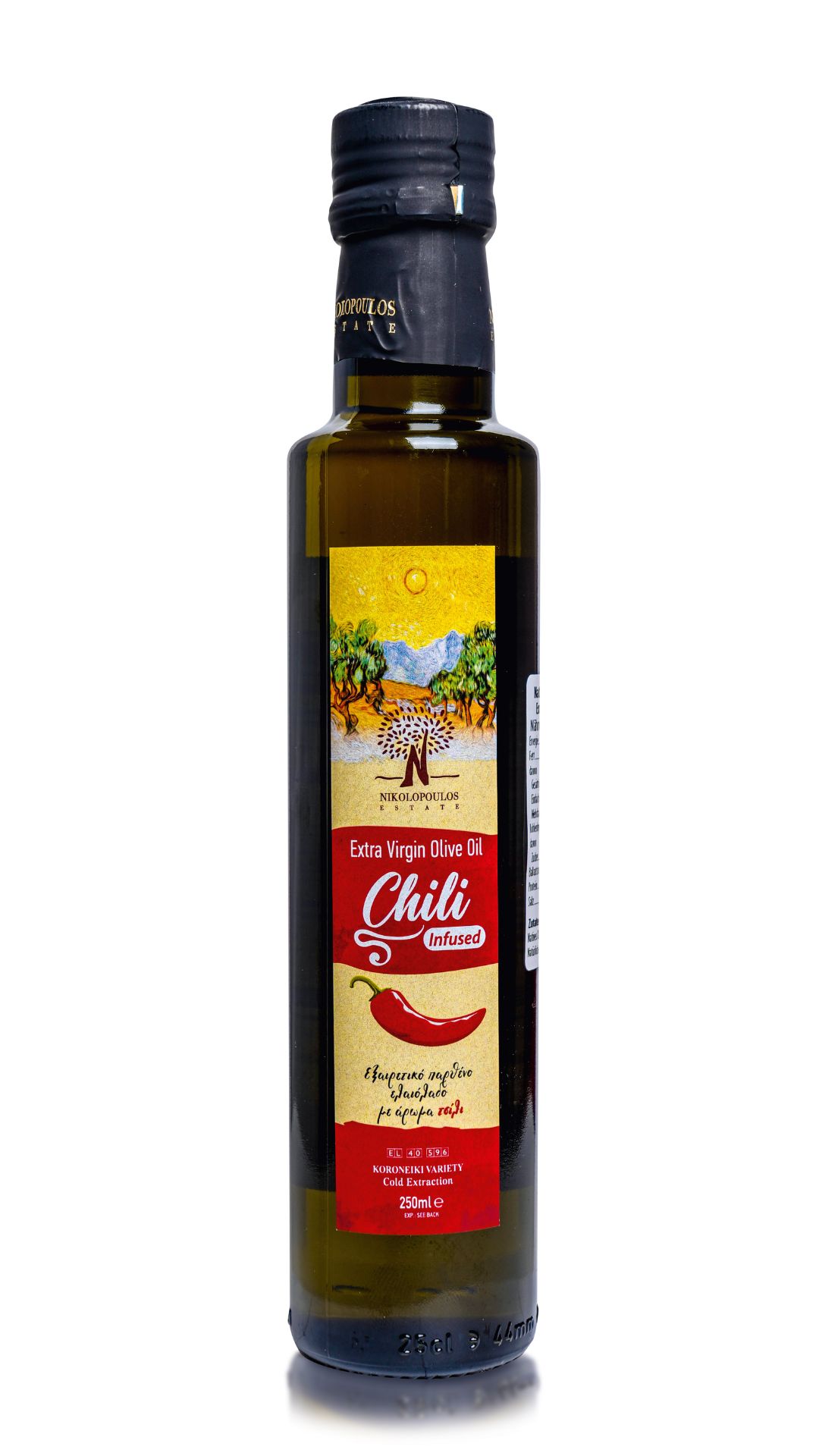 Natives griechisches Olivenöl extra mit Chili - 0,25L